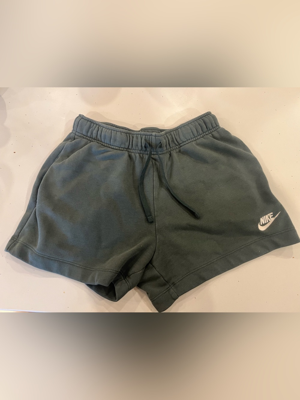 Nike Women's Dark Green Sweatpant Shorts